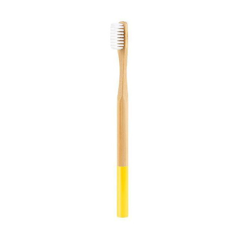 Eco-Friendly Bamboo Toothbrush Yellow & White