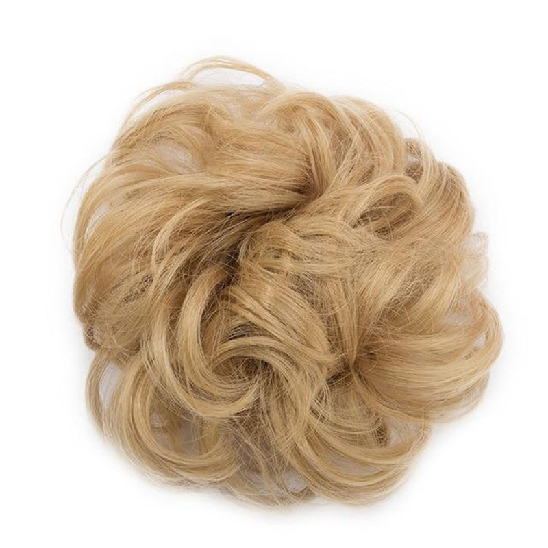 Rose Bun Hair Scrunchie  Sunflower Blonde