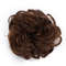 Rose Bun Hair Scrunchie  Caramel Brown