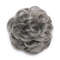 Rose Bun Hair Scrunchie  Dark Grey