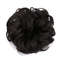 Rose Bun Hair Scrunchie  Natural Black