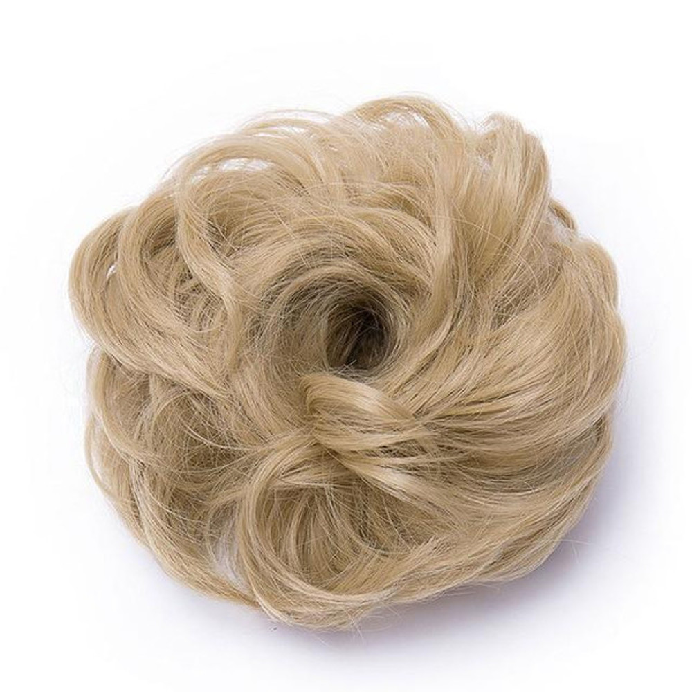 Rose Bun Hair Scrunchie  Ash Blonde