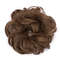 Rose Bun Hair Scrunchie  Light Brown