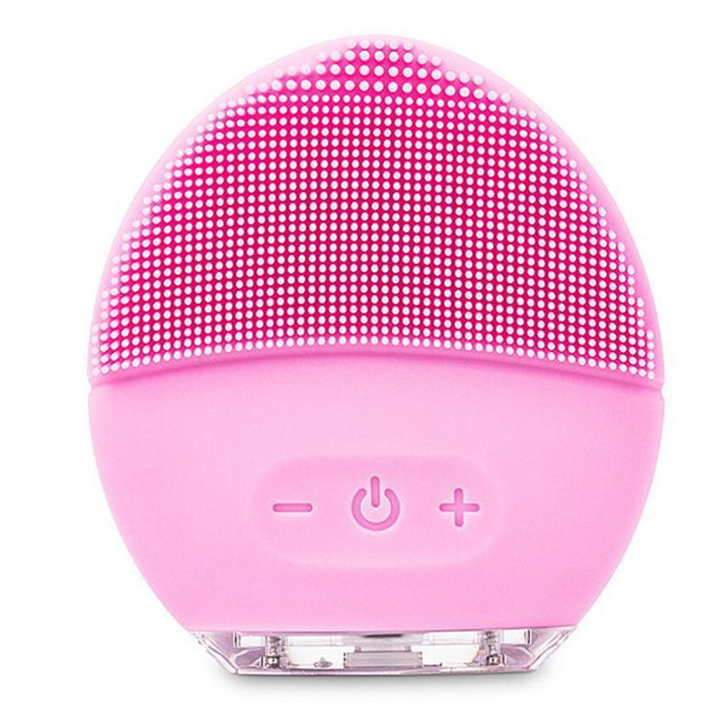 Rechargeable Silicone Facial Cleaner Light Pink 4