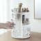 360 Rotating Makeup Organizer White 3