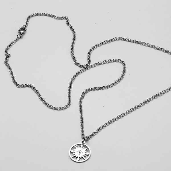 Silver Compass Necklace For Women & Men (1).jpg