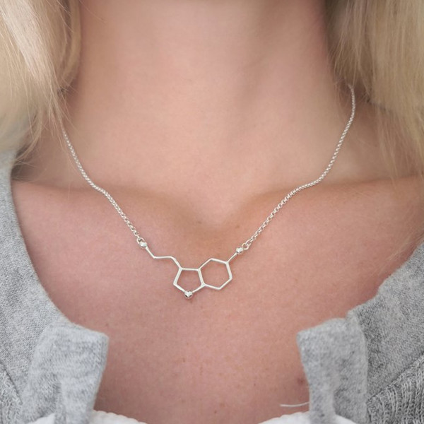 Zinc Alloy Serotonin Molecule Necklace (1).jpg