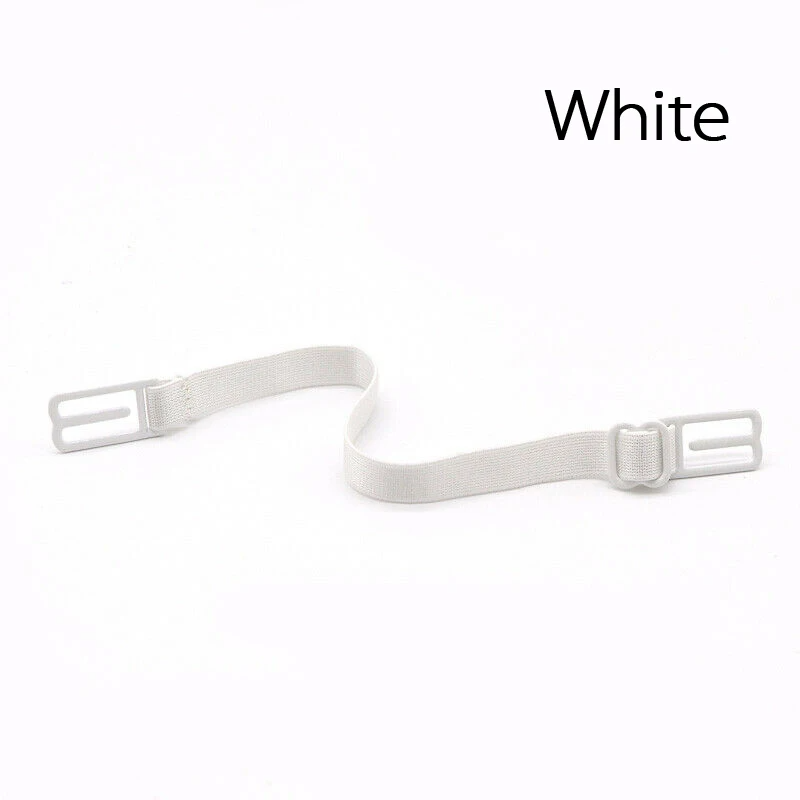 Convenient NonSlip Adjustable Bra Strap Holder white