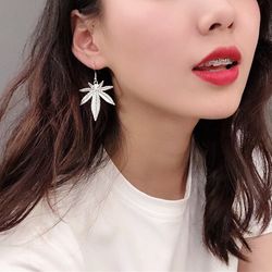 pot leaf earrings