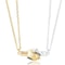 Hold Hands Couple Necklace Gold & silver