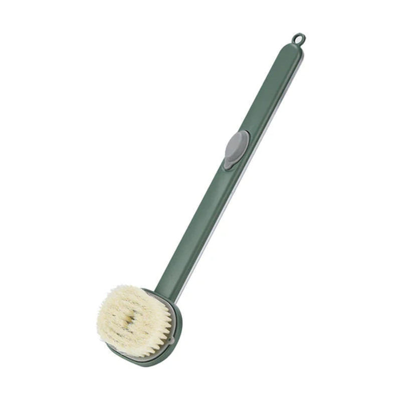 Long-Handle Bath Massage Cleaning Brush Green