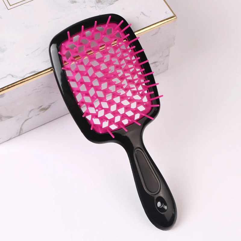 Detangling Hair Brush Rose red