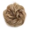 Chic Rose Bun Hair Scrunchie - Quick Styling, Durable Synthetic, Easy Maintenance, Ideal for Daily Wear Honey blonde
