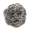 Chic Rose Bun Hair Scrunchie - Quick Styling, Durable Synthetic, Easy Maintenance, Ideal for Daily Wear Dark Grey
