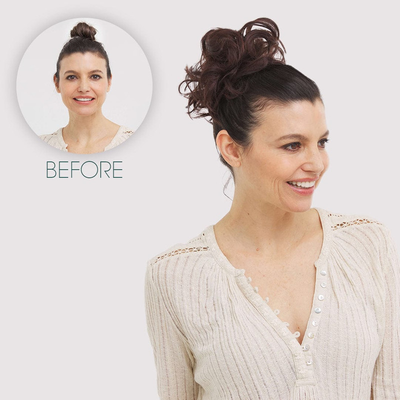 Rose Bun Hair Scrunchie 5