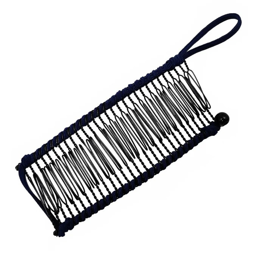 Vintage Stretchy Banana Hair Clip Black