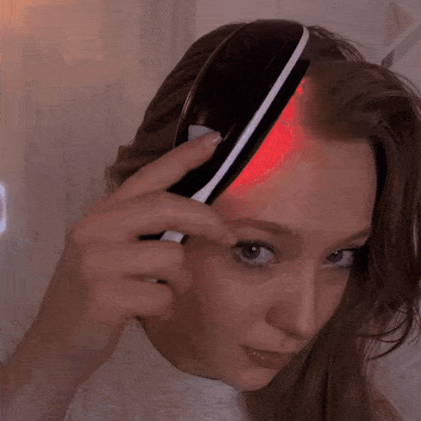 LED Hair Brush TheraBrushgif