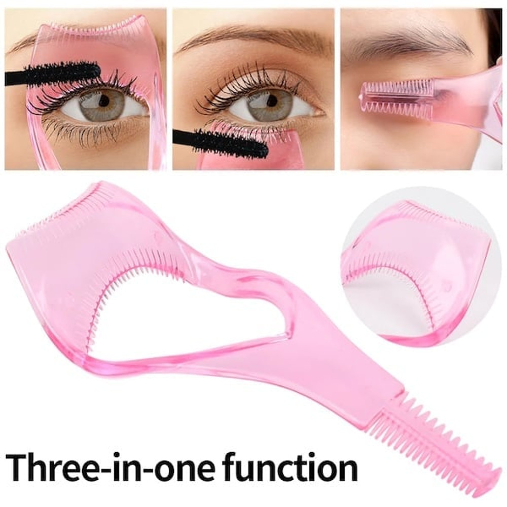 3 In 1 Eyelashes Tools Mascara Shield Applicator Guard NoMess Eye Makeup Easy To Use And Carry 2