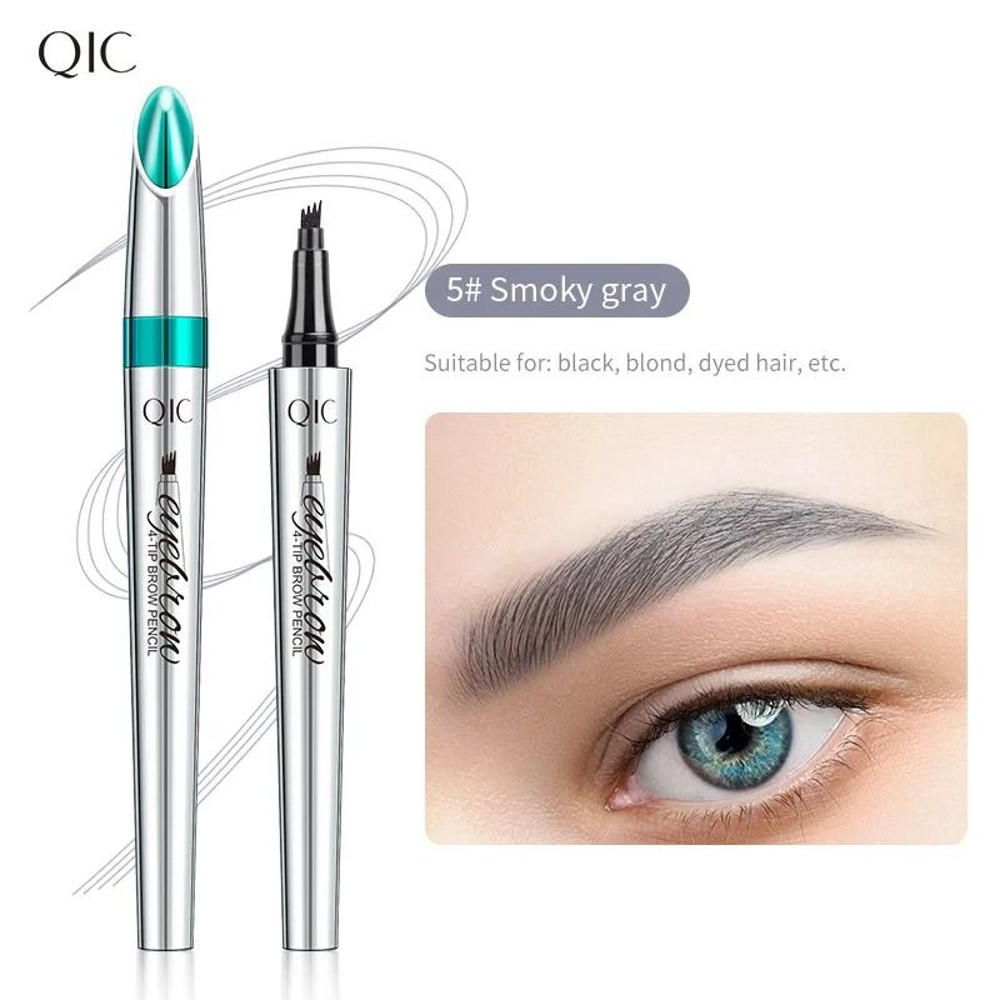 UltraFine Waterproof Liquid Eyebrow Pencil 3D LongLasting Dark Brown 9