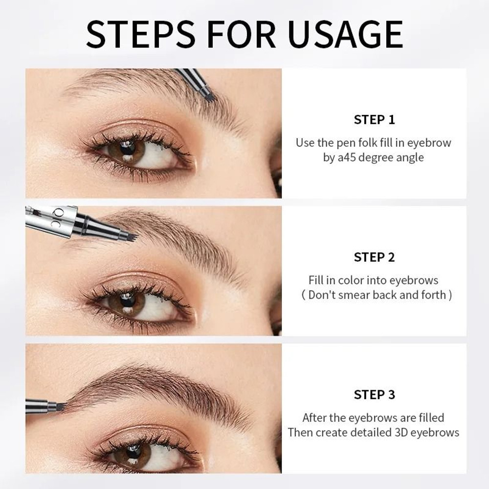 3D Waterproof Eyebrow Pencil for Sparse Brows