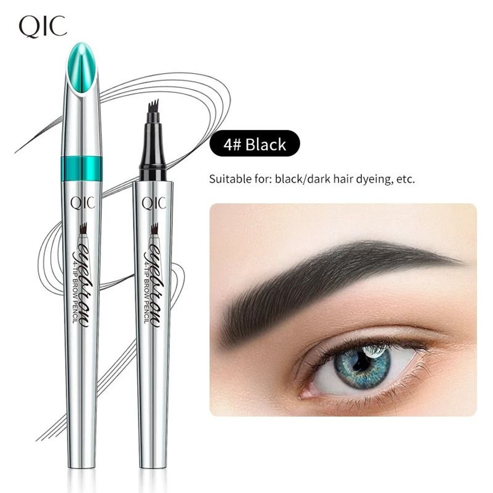 UltraFine Waterproof Liquid Eyebrow Pencil 3D LongLasting Dark Brown 5