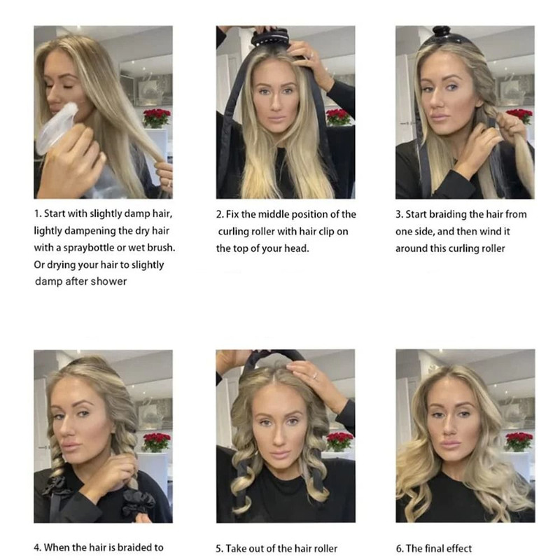 Comfortable Curling Rod Headband