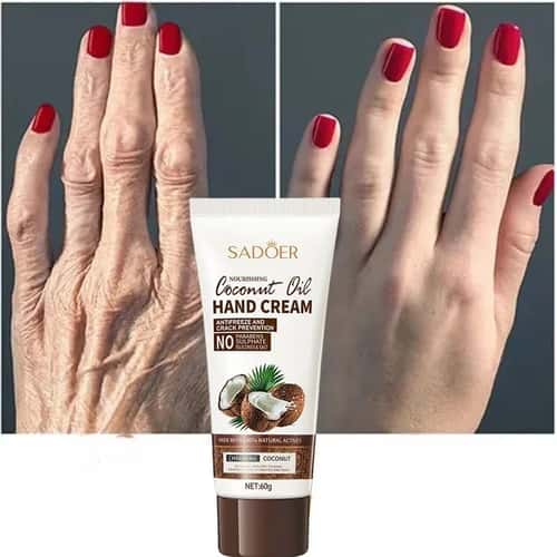 Anti-Wrinkle Hand Cream with Coconut Oil – Moisturizing Skin Care Serum