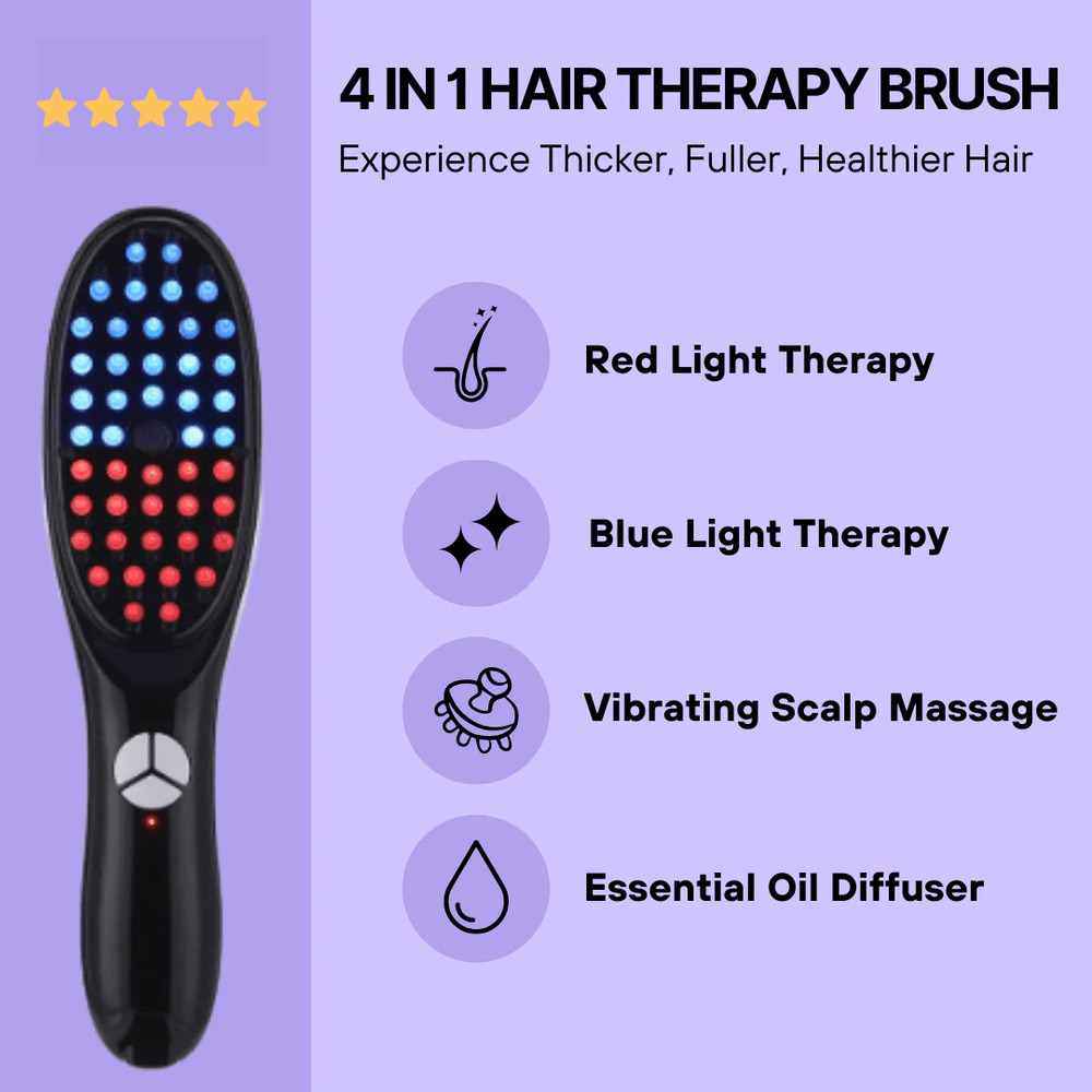 LED Hair Brush TheraBrush 1