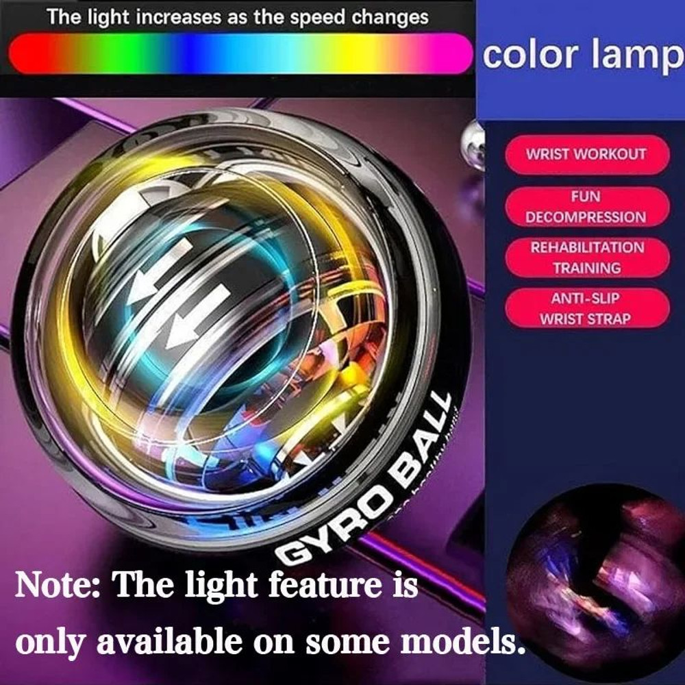 Auto Counter Gyro Ball Wrist Power Ball Strengthen Arm Gym Workout With Forearm Gyro Trainer 7