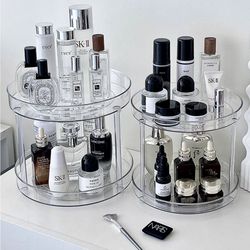 makeup organizer, multi-tier bathroom shelf for perfume & skincare storage