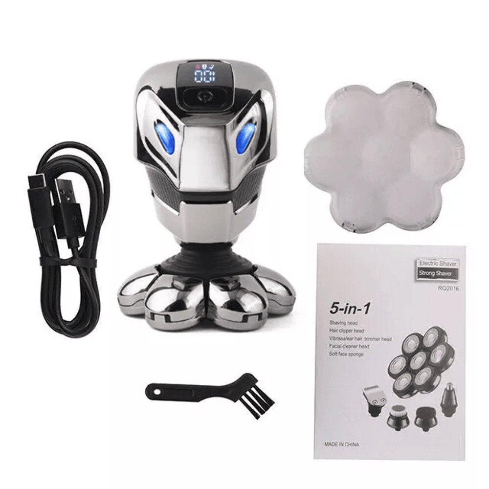 7D Cordless Shaver Hair Trimmer Electric Head Shaver For Men Wet  Dry Grooming 4