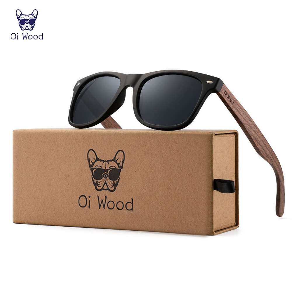 Natural Wooden Sunglasses Men Polarized Fashion Sun Glasses Original Wood TR90 Frames With UV400 Pr 0