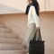 Spacious Women's Bag Large Capacity Solid Color Tote Bag, Versatile Handbag for Commuter, Work, Student, Class, Shopping