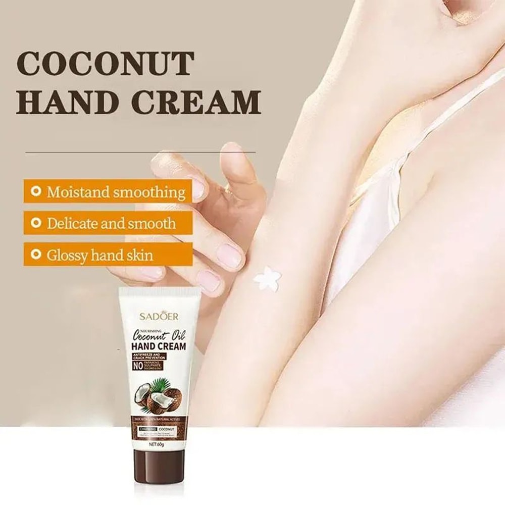 AntiWrinkle Hand Cream With Coconut Oil Moisturizing Skin Care Serum 4
