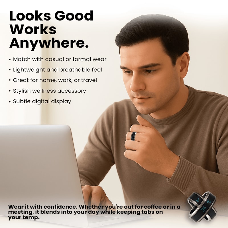 Smart Sensor Body Temperature Ring 1