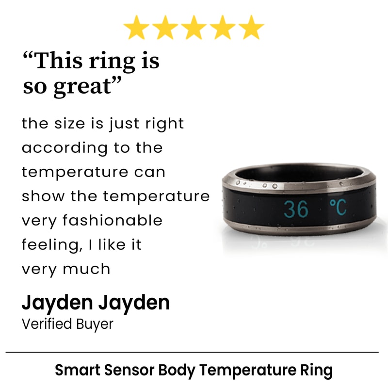 Smart Sensor Body Temperature Ring 3