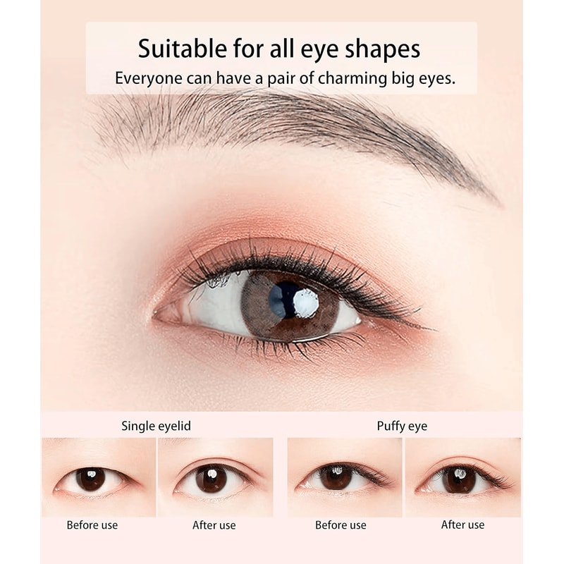 Instant Eyelid Lift with Anti-Aging Eyelid Tape - Safe, Transparent Strips, Contains 100 Pieces for Daily Use