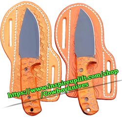 Custom Handmade Carbon Steel Skinner knife set 18