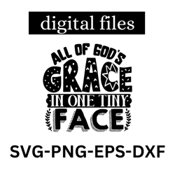 all gods grace in a little face baby -baby announcement gift -newborn baby onesie