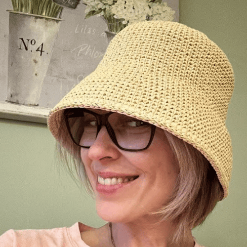 Straw sun hat Crochet stylish beach accessories