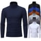 Winter Thermal Shirt for Men Thin Base Layer Tights High Neck Slim Fit Long Sleeve TShirt for Aut