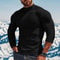 Winter Thermal Shirt for Men Thin Base Layer Tights High Neck Slim Fit Long Sleeve TShirt for Aut