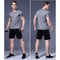 Gym Sport Shirt for Men Breathable Quick Dry Workout Tee Round Neck Short Sleeve Activewear Top