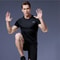 Gym Sport Shirt for Men Breathable Quick Dry Workout Tee Round Neck Short Sleeve Activewear Top