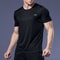 Gym Sport Shirt for Men Breathable Quick Dry Workout Tee Round Neck Short Sleeve Activewear Top