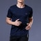 Gym Sport Shirt for Men Breathable Quick Dry Workout Tee Round Neck Short Sleeve Activewear Top