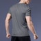 Gym Sport Shirt for Men Breathable Quick Dry Workout Tee Round Neck Short Sleeve Activewear Top