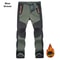 Winter Waterproof Hiking Pants for Men Windproof Outdoor Soft Shell Trekking Pants Warm Camping Sk
