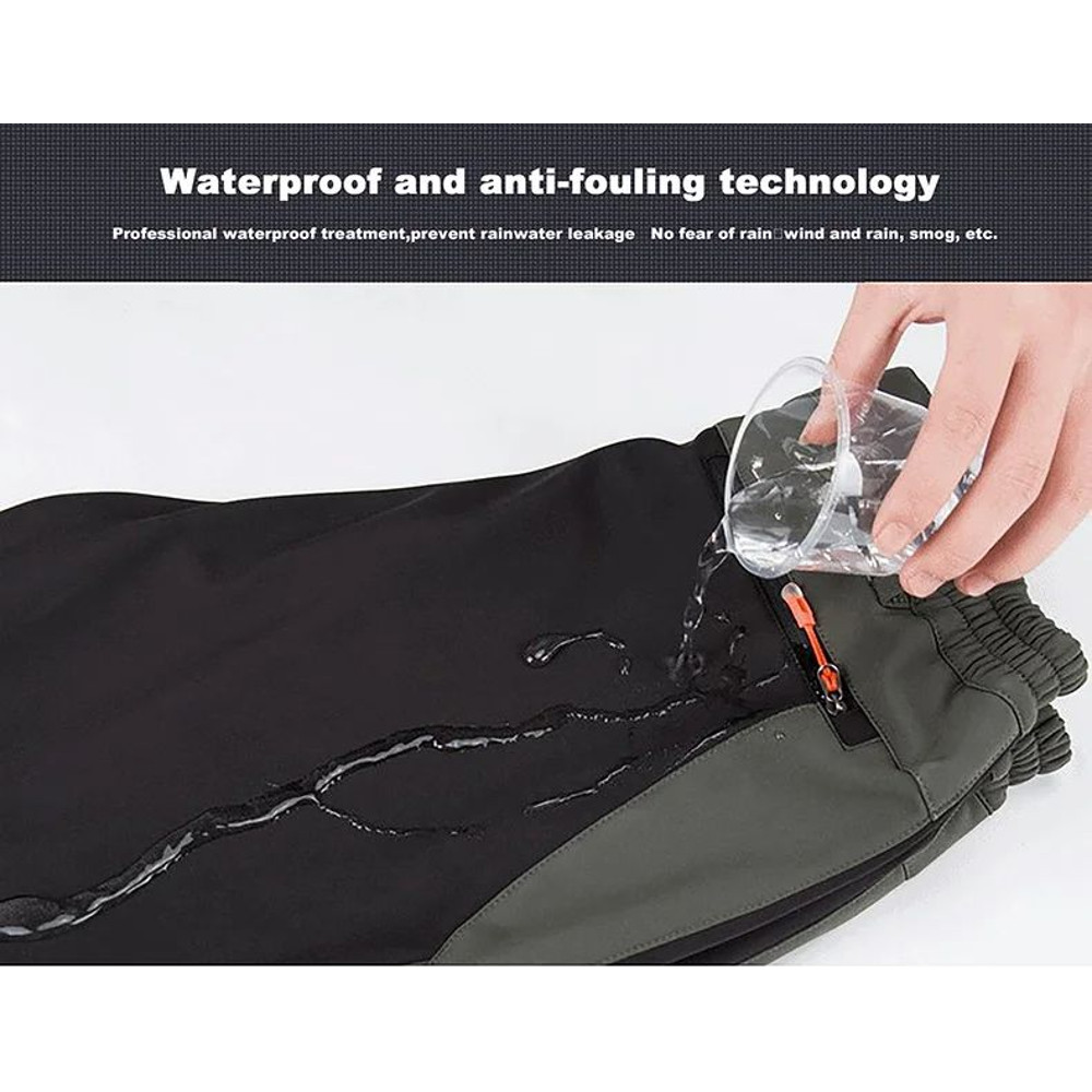 Winter Waterproof Hiking Pants for Men Windproof Outdoor Soft Shell Trekking Pants Warm Camping Sk