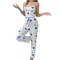 Trendy Women Pajamas Comfy Short Vest Breathable Trouser Set Casual Love Print Lounge Wear 8
